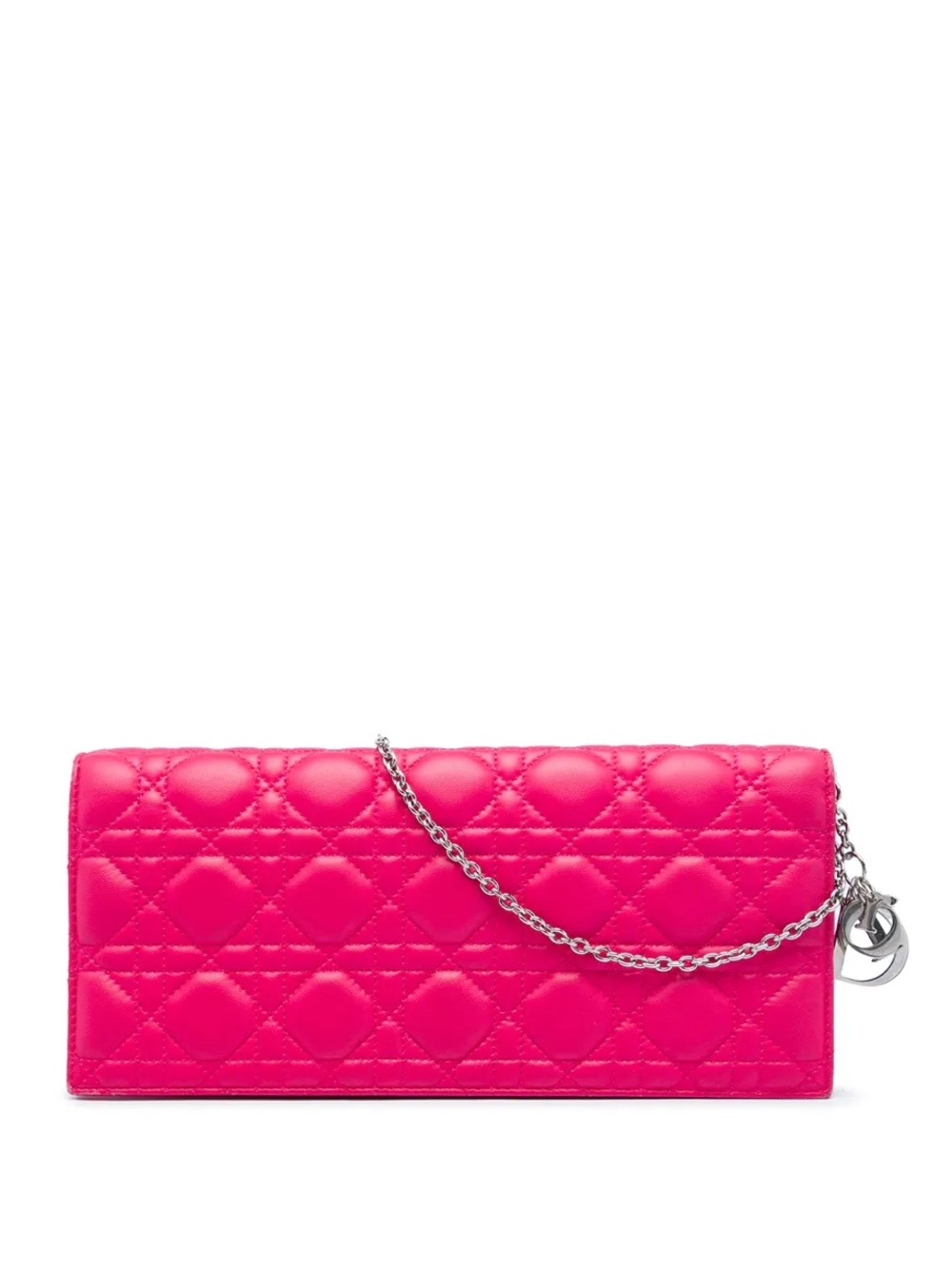 ‼️Authentic Dior Lambskin Cannage Lady Dior Chain Clutch Crossbody Bag